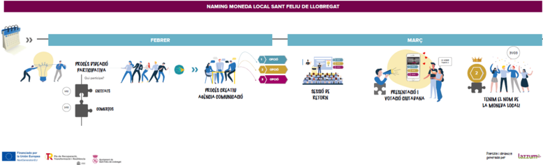 Infografia procés Naiming Moneda Local